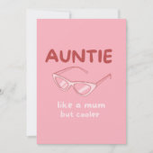 'Tante - als een moeder maar koeler' kaart (Voorkant)