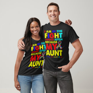 Tante Autisme Bewustzijn Puzzel Gift T-shirt