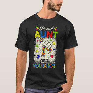 Tante Autisme Van Autisme Bewustzijn Warrior Steun T-shirt