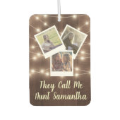 Tante Automobile Baby Ontwerp je eigen familie fot Luchtverfrisser (Voorkant)