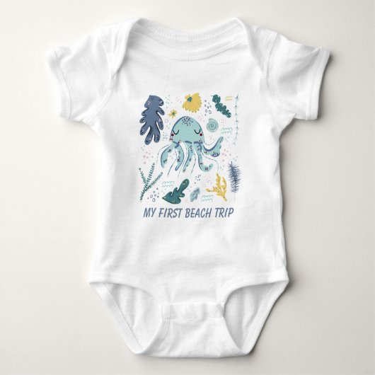 Tante baby eerste Beach-reis Romper (Voorkant)