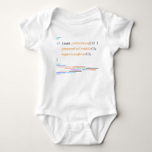 Tante Baby Lover Funny Schattige Code Gezegde Romper
