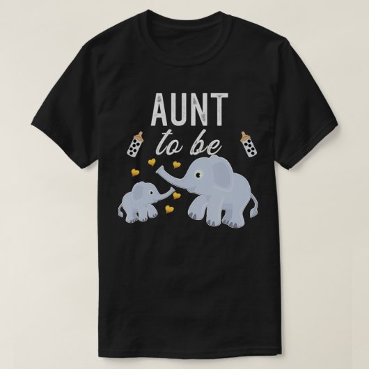 Tante Baby shower T-shirt (Design voorkant)