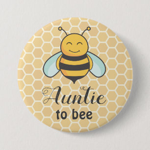 tante Badge Cute Baby shower Ronde Button 7,6 Cm