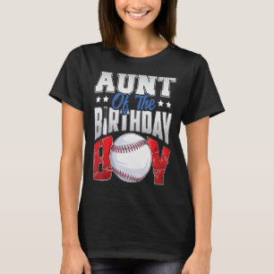 Tante Baseball-jarig Jongen Familie Baller per dag T-shirt