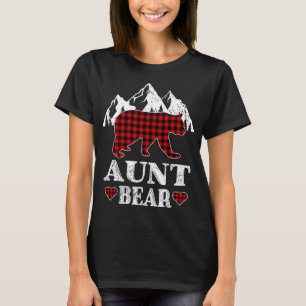 Tante Beer Kerstmis Pajama Red Pset Buffalo Match T-shirt