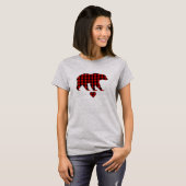 Tante Beer Kerstmis Pajama Red Pset Buffalo T-shirt (Voorkant volledig)