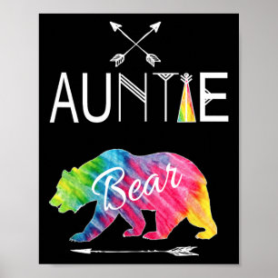 Tante Beer Tie Dye Matching Gezinsvakantie En C Poster