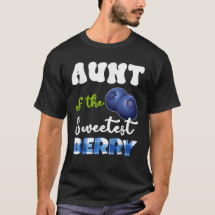 Tante Berry 1e Verjaardag Blueberry Theme Sweetest T-shirt