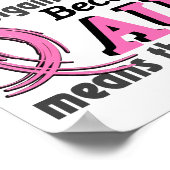 Tante betekent de wereld voor mij borstkanker poster (Hoek)