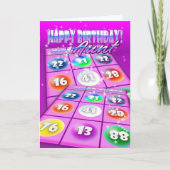 Tante Bingo Crazy Birthday Card Kaart (Voorkant)