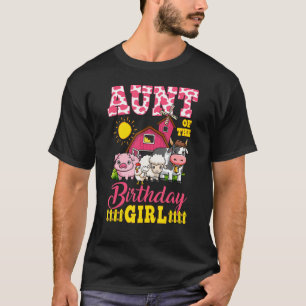 Tante Birthday Farm Animals Girl Matching Birthday T-shirt