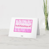 Tante Birthday | Fysische Cutckoeken Kaart (Achterkant)