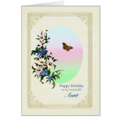 Tante Birthday met bloemen (Voorkant)