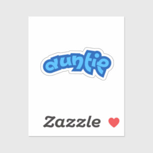 tante   Blue Tante Tante Sticker