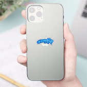 tante | Blue Tante Tante Sticker (Telefoon)