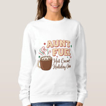 Tante Brandstof Kerst T-shirt – Warme Chocolade en