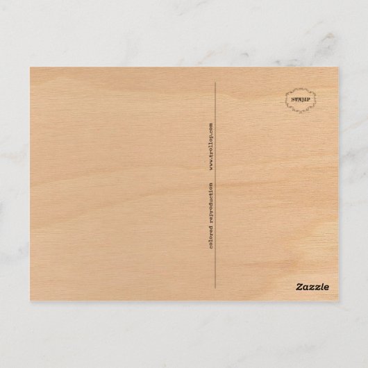 Tante Bunny Briefkaart (Achterkant)