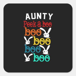 Tante Bunny Game voor nieuwkomers Kinder volwassen Vierkante Sticker