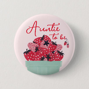 Tante Button voor Baby Shower met Bessensmaak