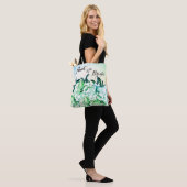 Tante Canvas tas van de Bride Two Tone Green Flora (Op model)