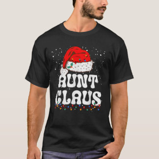 Tante Claus Kerst Tante Santa Familie Matching T-shirt