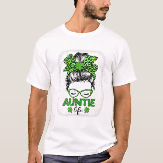 Tante Clover Rommelige Knot Luipaard T-shirt