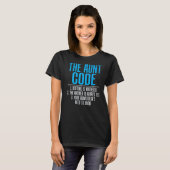 Tante Code Familie Zuster Tunt T-shirt (Voorkant volledig)