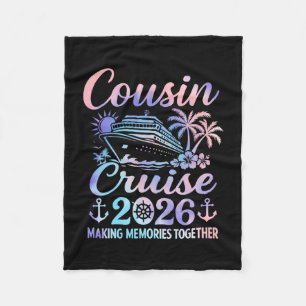 Tante Cruise 2026 Matching familie vakantie outfit Fleece Deken