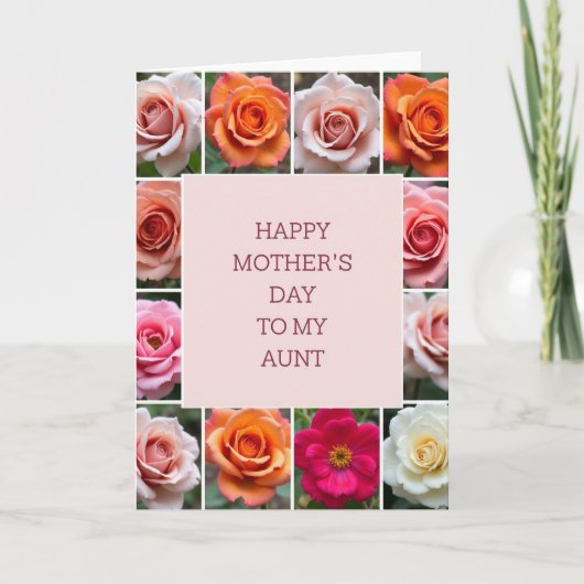 Tante Dag Boeketkaart Kaart (Voorkant)