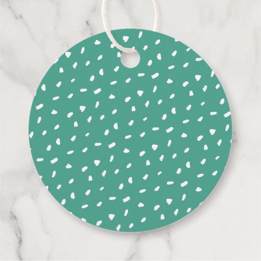 Tante Dankjewel Bruidsfeest met Fel Bloemmotief Bedankjes Labels (Achterkant)