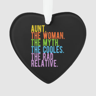 Tante de vrouw de mythe de koudste cadeau ornament