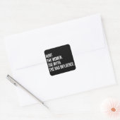 Tante de vrouwen de mythe de slechte invloed vierkante sticker (Envelop)