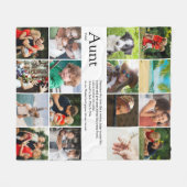 Tante Definitie Citaat 16 Fotocollage Fleece Deken (Voorkant (Horizontaal))