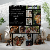 Tante Definitie Fotocollage Fleece Deken