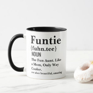 Tante Definitie Mok Grappig Tante Cadeau Koffiekop