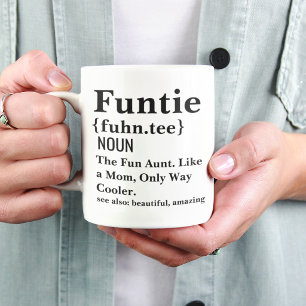 Tante Definitie Mok Grappig Tante Cadeau Koffiekop