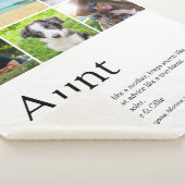 Tante Definitie Spreuk Foto Collage Sherpa Deken (3/4)