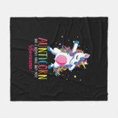 tante die alleen maar geweldige unico dabbing fleece deken (Voorkant (Horizontaal))