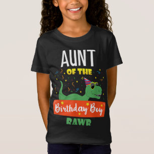 Tante Dinosaurus Grappige Verjaardag Jongen Tante T-shirt