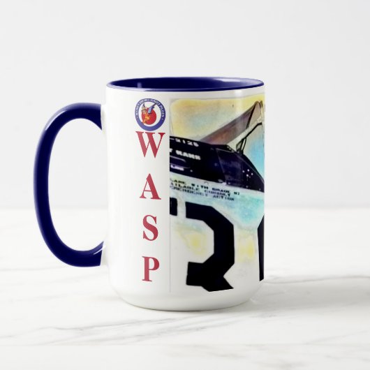 Tante Dot Ferguson WASP-piloot te groot Mok (Links)