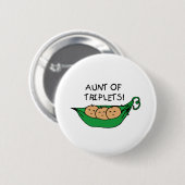 Tante druppels ronde button 5,7 cm (Voorkant /achterkant)