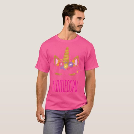 Tante Eenhoorn Kostuum Tante T-shirt (Voorkant volledig)