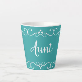Tante Elegant Typography Cute Gift Coffee Latte Mok