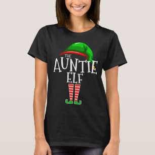 tante elf bijpassende familie kerst tante outfit t-shirt