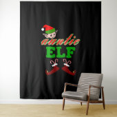 Tante Elf kerstcadeau Wandkleed (In situ)