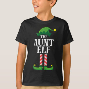 Tante Elf Matching Family Kerstparty Pajama T-shirt