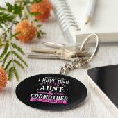 Tante en Godmoeder Sleutelhanger (Zijkant)