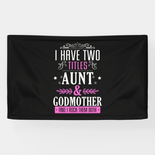 Tante en Godmoeder Spandoek (Horizontaal)