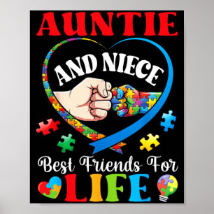 Tante en nicht beste vrienden voor het leven Autis Poster